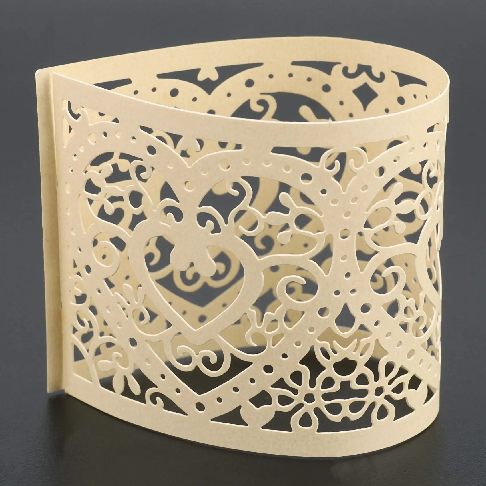 Набор из 6 светодиодных абажуров для свечи узор сердца абажур украшение