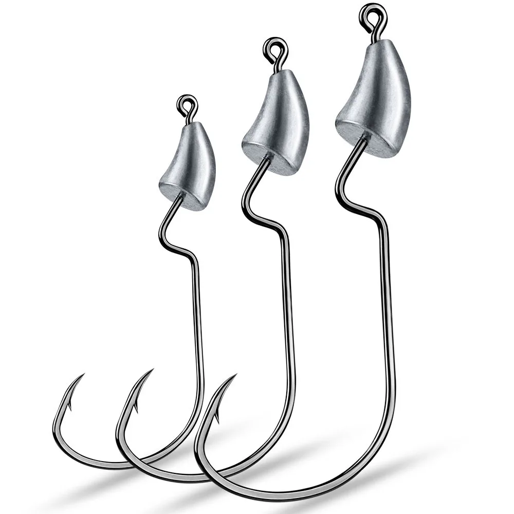 

Jig Head Hook Root Original Lead Crank Lead Hook Fishing Rockfish Ajing For Soft Worm Lure Bass Fish Pesca Goods 1.75-3.5g Bass