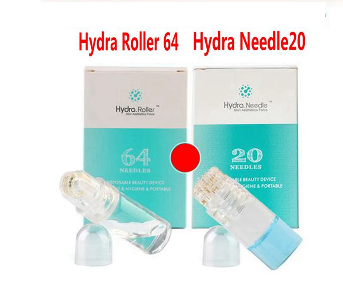 

FDA Hydra Roller 64 Hydra Needle 20Pins Titanium Microneedle dermaroller Anti Aging Wrinkle Removal Derma Stamp