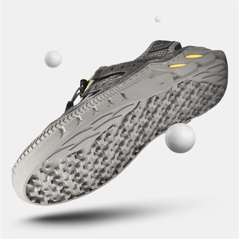 Сандалии мужские из натуральной кожи пляжная обувь повседневные шлепанцы тапки