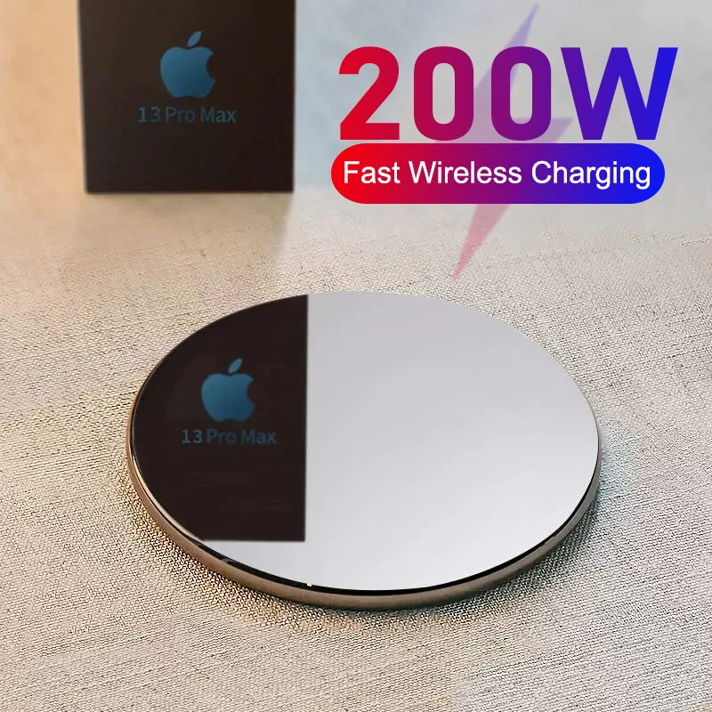 

200W Wireless Charger for iPhone 11 12 13 14 Pro X XS 8 fast wirless Charging for Samsung Xiaomi Huawei phone charger wireless