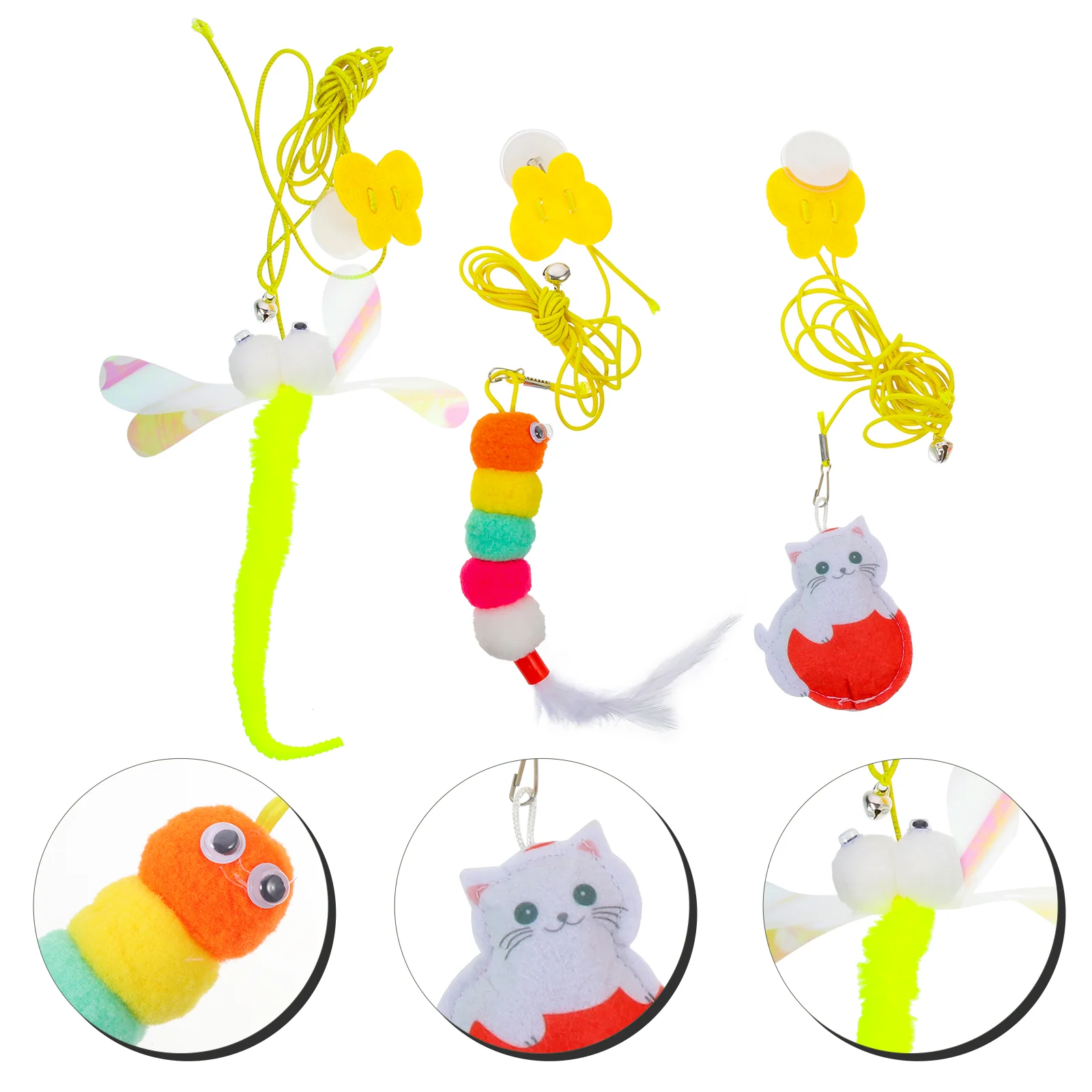 

3Pcs For Cats For Indoor Cats Cat Pets For Cats Cat String Cat Door Hanging Cat for Home Pet Cat