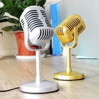 universal vocal microphone classic voice show stand compatible live performance karaoke studio recorder mic simulation props mic