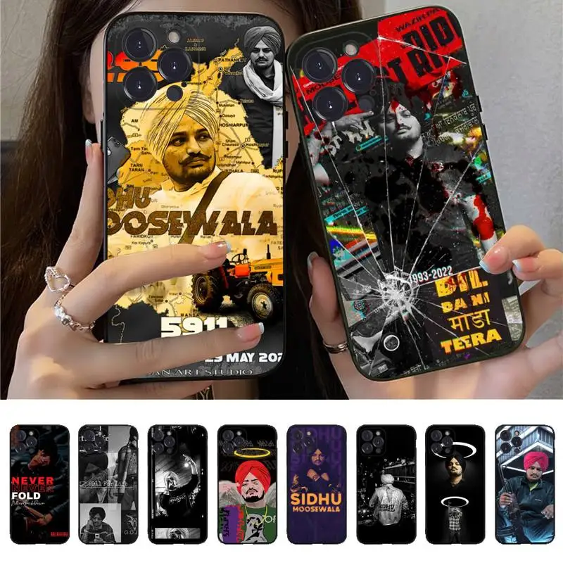 

Indian Rapper Sidhu Moose Wala Phone Case for iPhone 11 12 13 mini pro XS MAX 8 7 6 6S Plus X 5S SE 2020 XR case