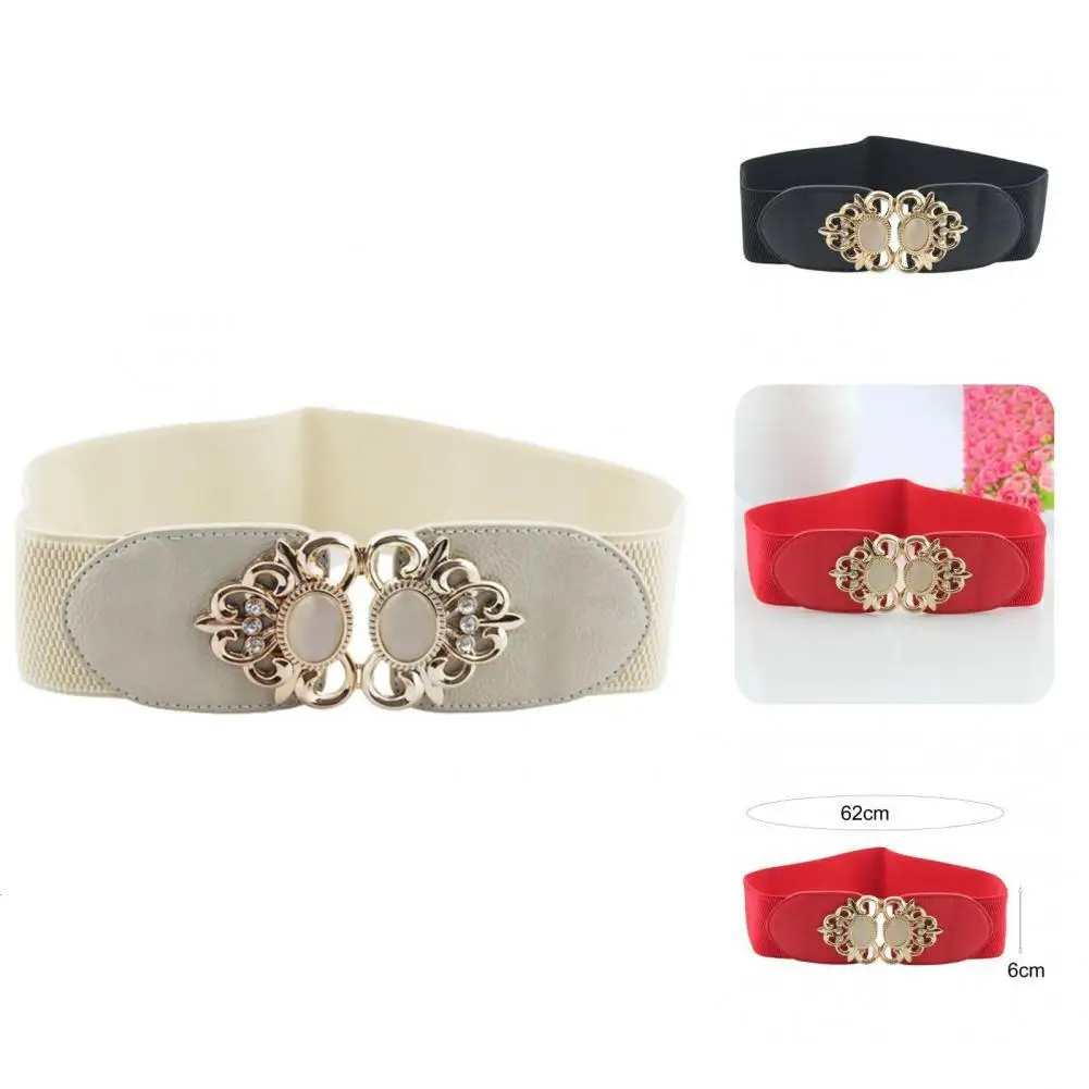 

Convenient Delicate Vintage Stretchy Women Dress Belt Skinny Female Belt Shiny for Banquet