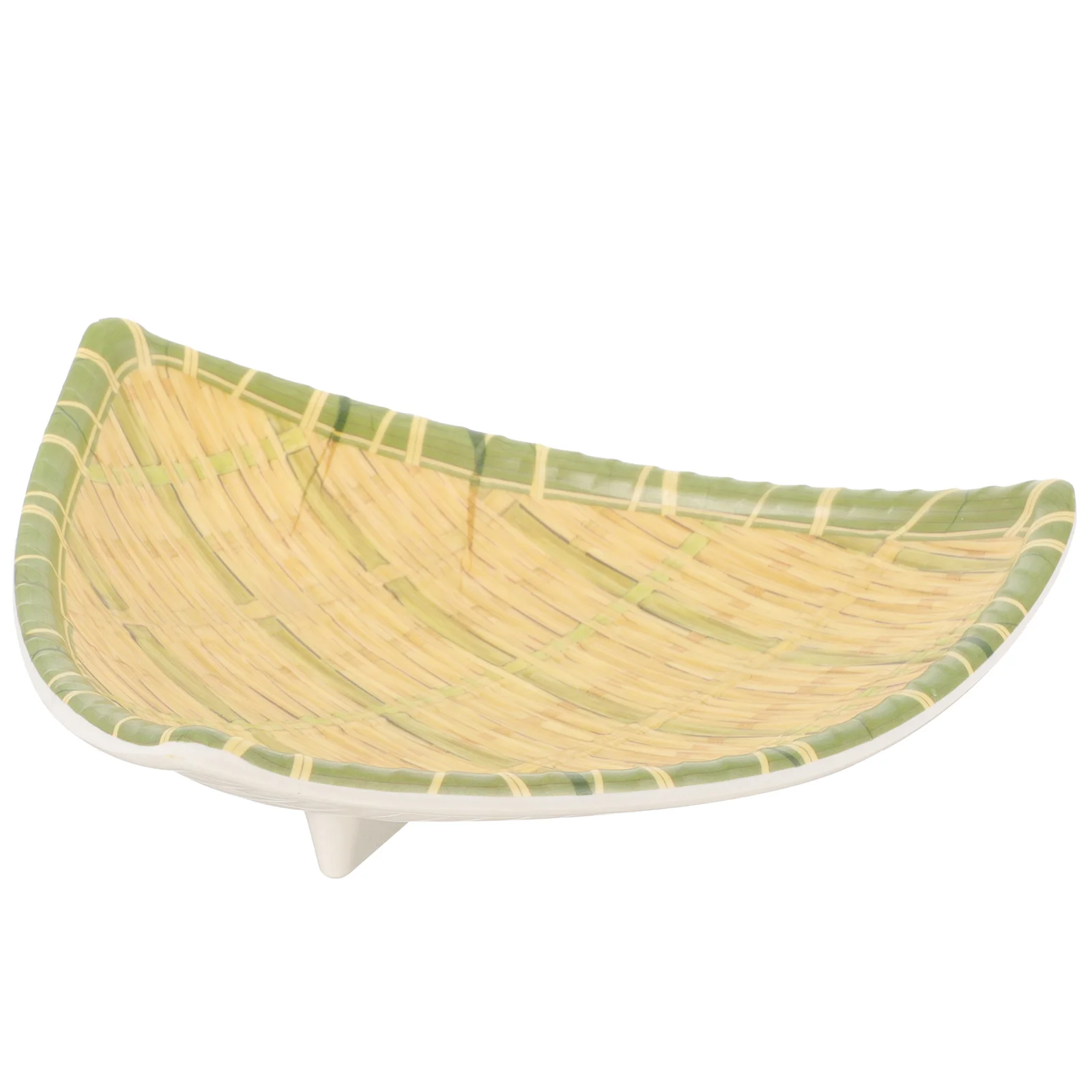 

Braided Snack Plates Countryside Style Food Display Dish Decorative Serving Tray Delicate Home Practical Small