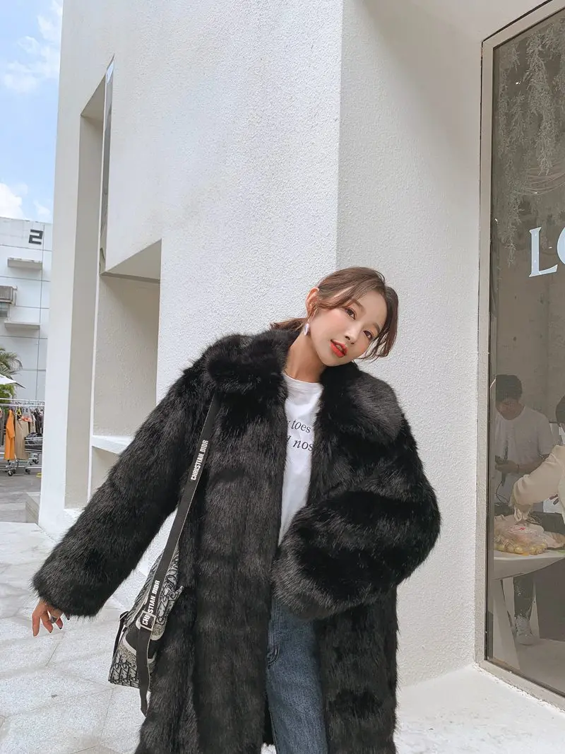 Flash Sale Women's Winter Coats 2022 Coats Fur Mink Fur Thick Winter High Street Other Slim Real Fur Coat
