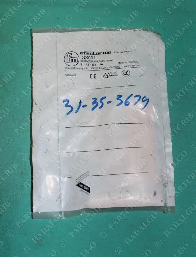 

IFM, IGS001, IGK2008BARKA/M/LS-104AK, Efector Inductive Proximity Sensor Switch