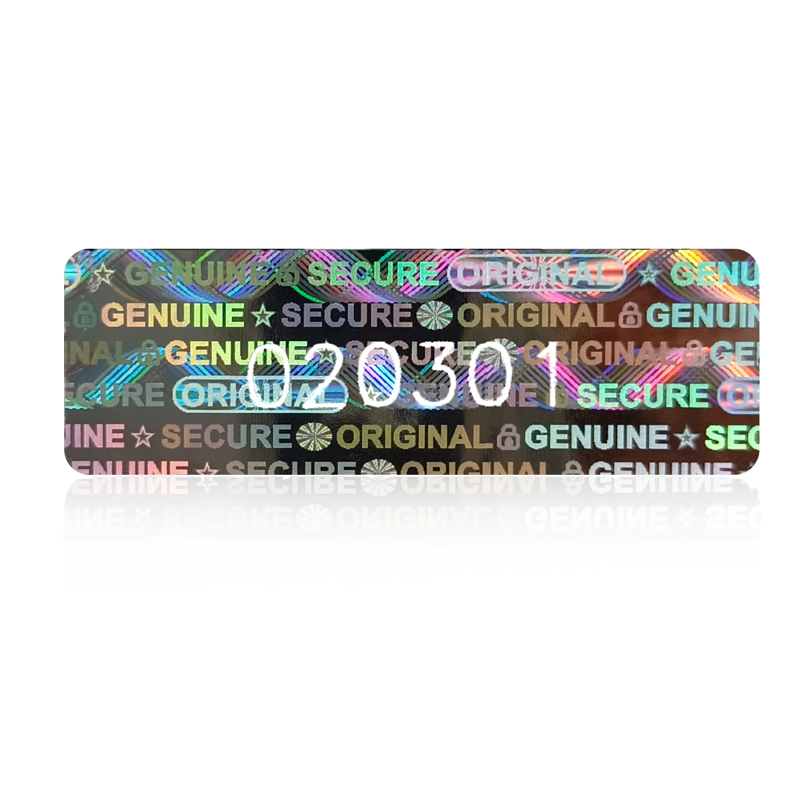 

280/550pcs hologram security seal stickers laser tamper proof original Genuine labels warranty void holographic Custom sticker