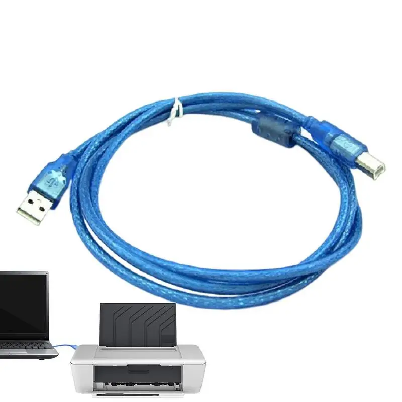 

USB кабель USB для принтера A к USB B Кабель для принтера 1,5 м высокоскоростные кабели для передачи для подключения принтера к компьютеру для стабильной работы