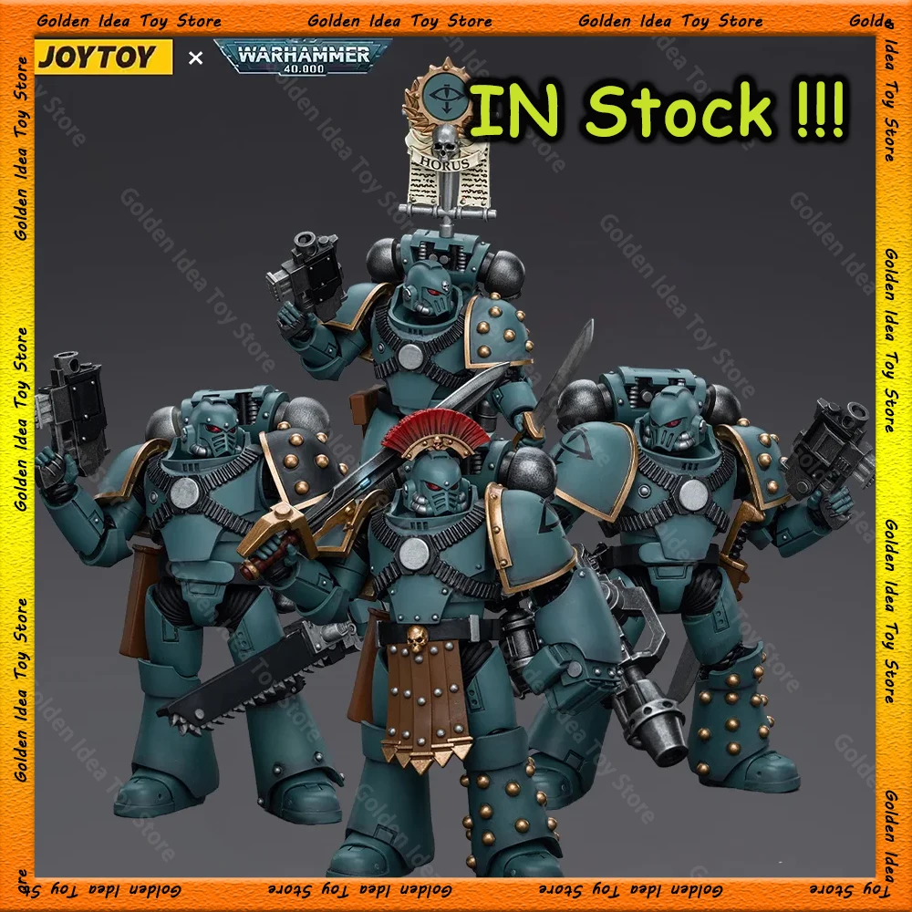 [В НАЛИЧИИ] JOYTOY Warhammer 30k 1/18 Фигурки Sons of Horus MKIV Тактический отряд Коллекции Модель
