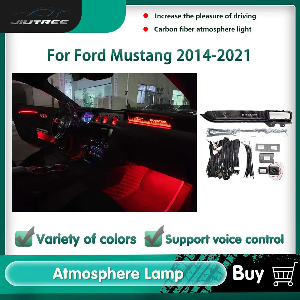 

Для Ford Mustang 2014, 2015, 2016, 2017, 2018, 2019, 2020, 2021 светильник светодиодное цветное освещение, внутреннее освещение, декоративное освещение, атмосферная лампа