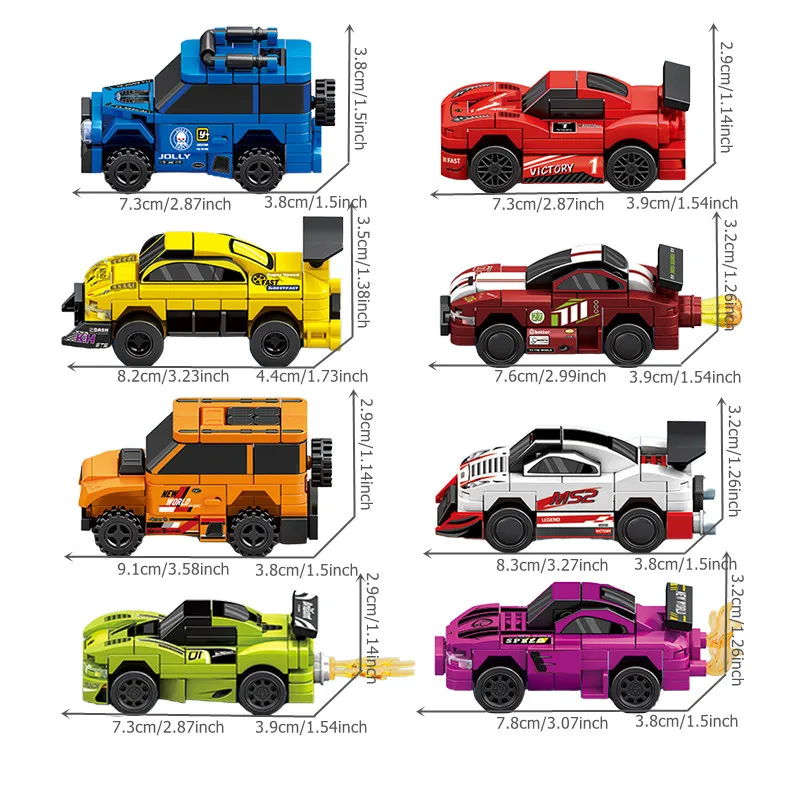 4 в 1 Детский конструктор робот-трансформер