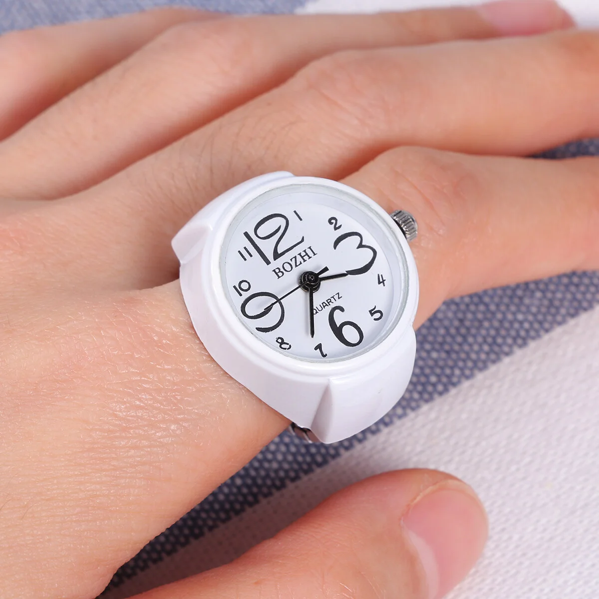 Watch-shaped Ring Ladies Watches For Women Water Proof Unisex Man Mini Clock