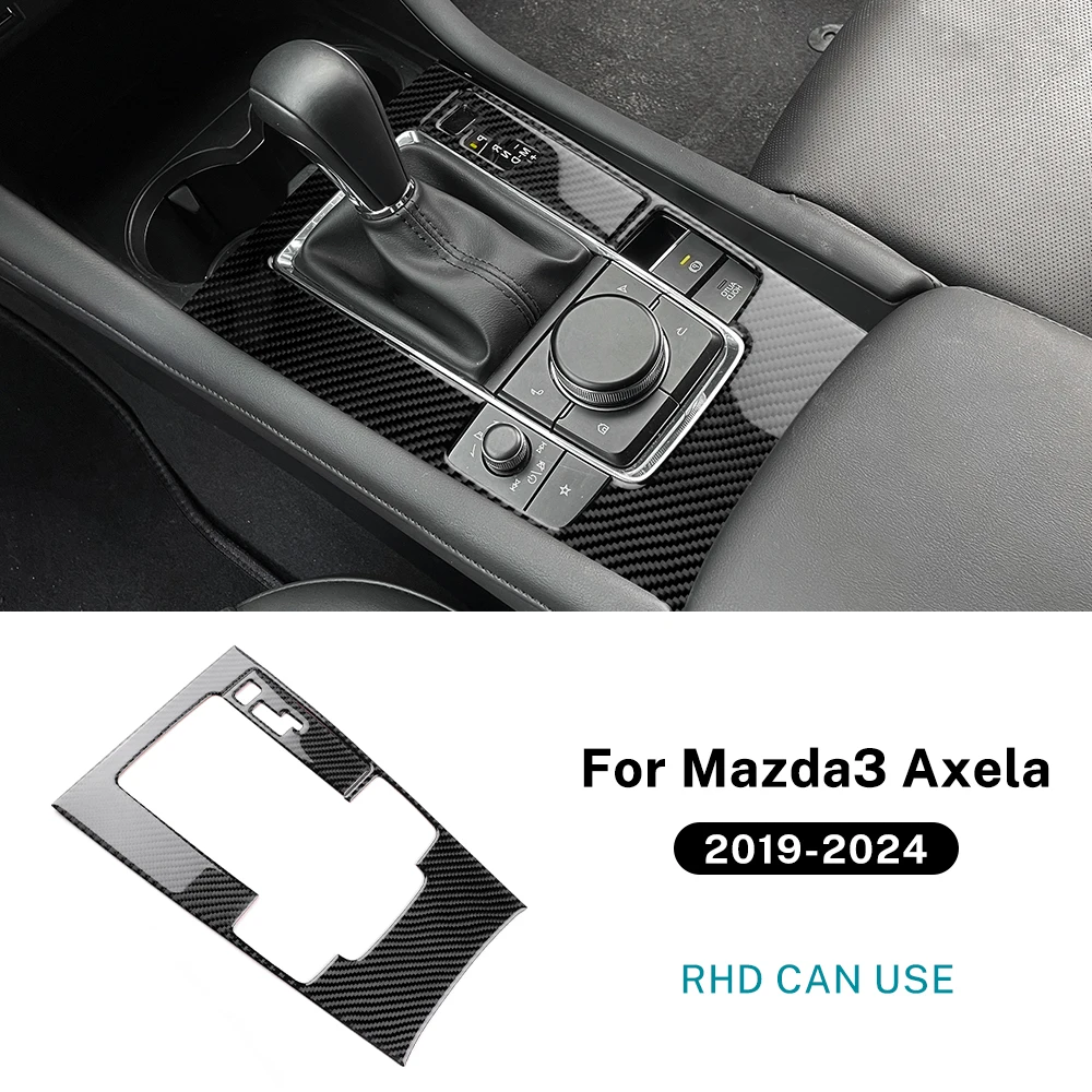 Настоящая мягкая наклейка из углеродного волокна для Mazda 3 Axela BP 2019-2021 2022 2023 2024 2025 Ручной автоматический механизм переключения передач MT/AT LHD RHD