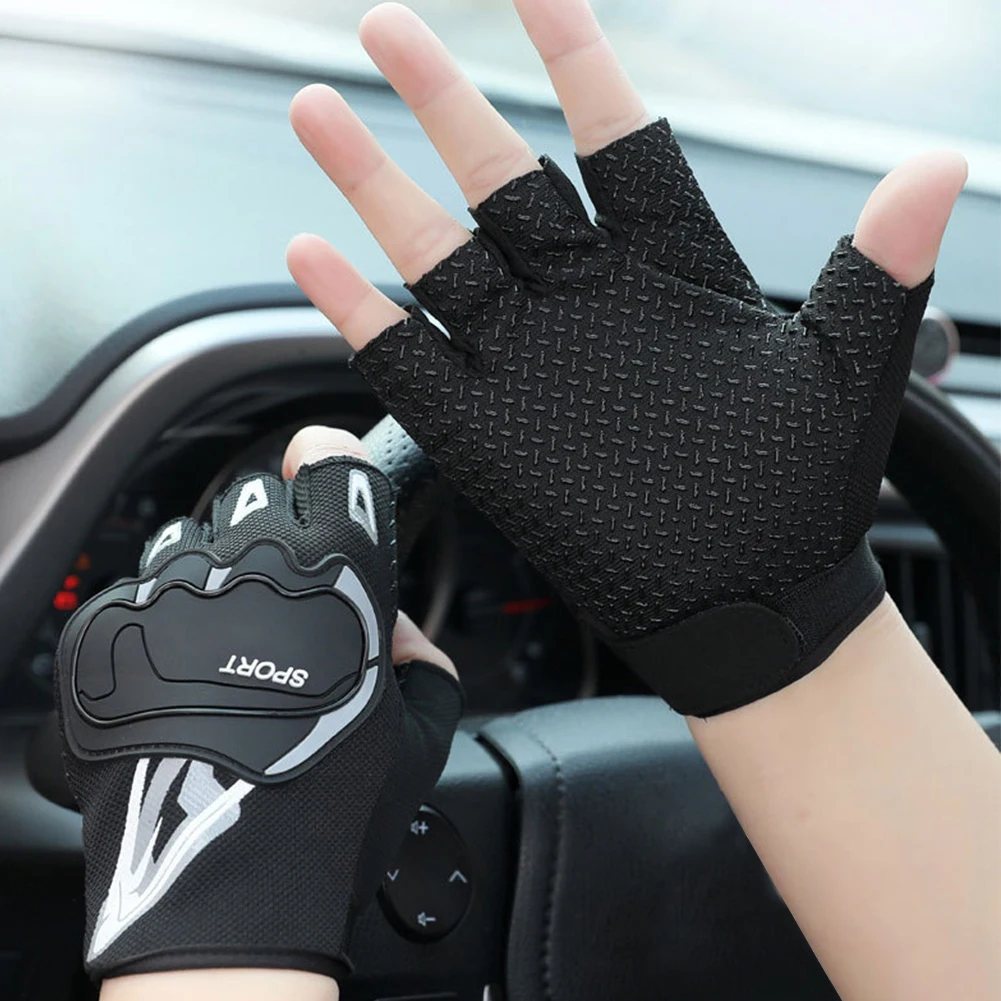 

Cycling Half Finger Gloves Men Women Breathable Non-Slip Shock Sports Gloves For Riding Fitness Training Fishing Gloves