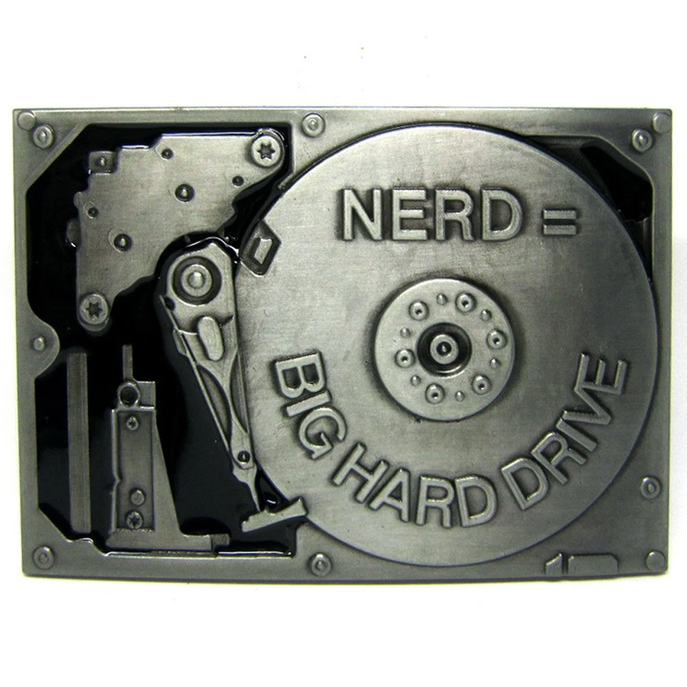 

Mechanical Hard Disk Belt Buckle for Men Western Cowboys Nerd Big Hard Drive Ebillas Para Cinturones Hombre Dropshipping