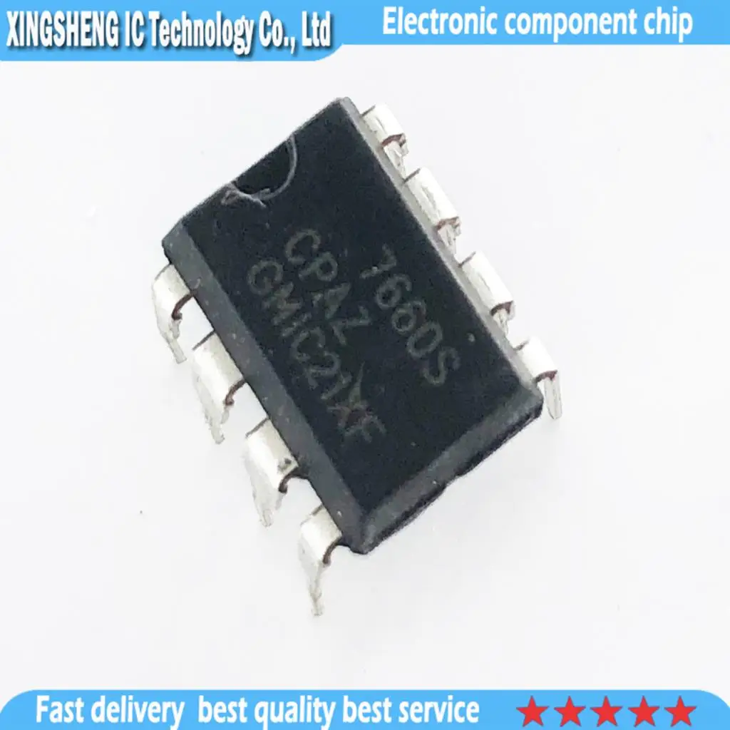 10 шт./лот ICL7660SCPAZ ICL7660 7660S DIP-8  In Stock