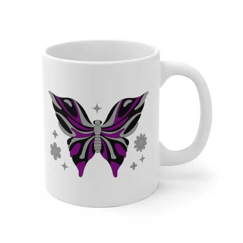 

Asexual Butterfly Mug, Asexual Mug, Asexual Mugs, Asexual Coffee Mug, Asexual Coffee Mugs, Asexual Pride Mug, Asexual Pride Mugs