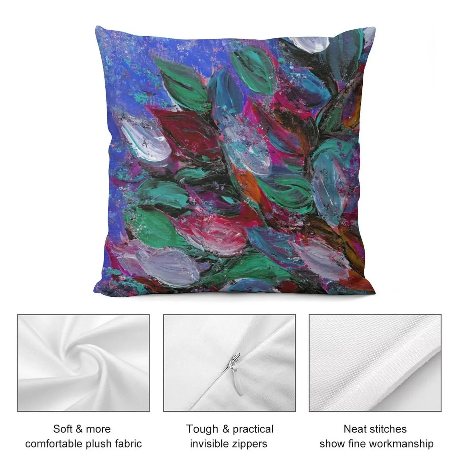 BLOOMING BEAUTIFUL 3 насыщенный темно-синий пурпурный фуксия розовый красный зеленый с