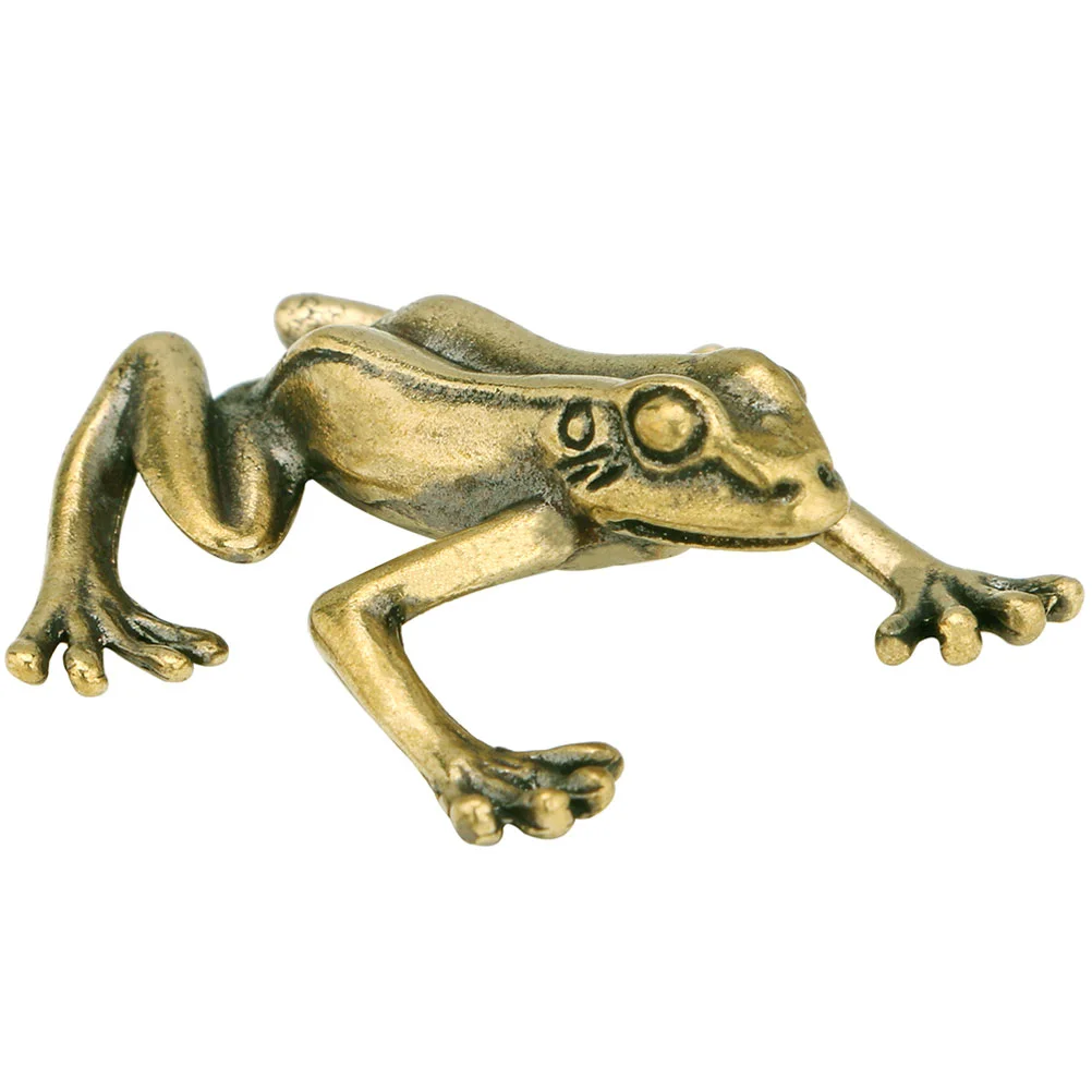 

Figurinestatue Shui Animal Toad Prosperity Feng Brass Fortune Sculpture Wealth Figurines Luck Small Money Miniature Statues
