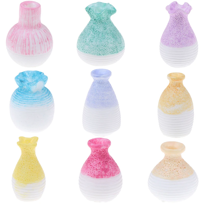 

1Pcs Mini Flowerpot Simulation Furniture Vase for Doll House Decoration 1:12 Dollhouse Miniature Accessories DIY Toys