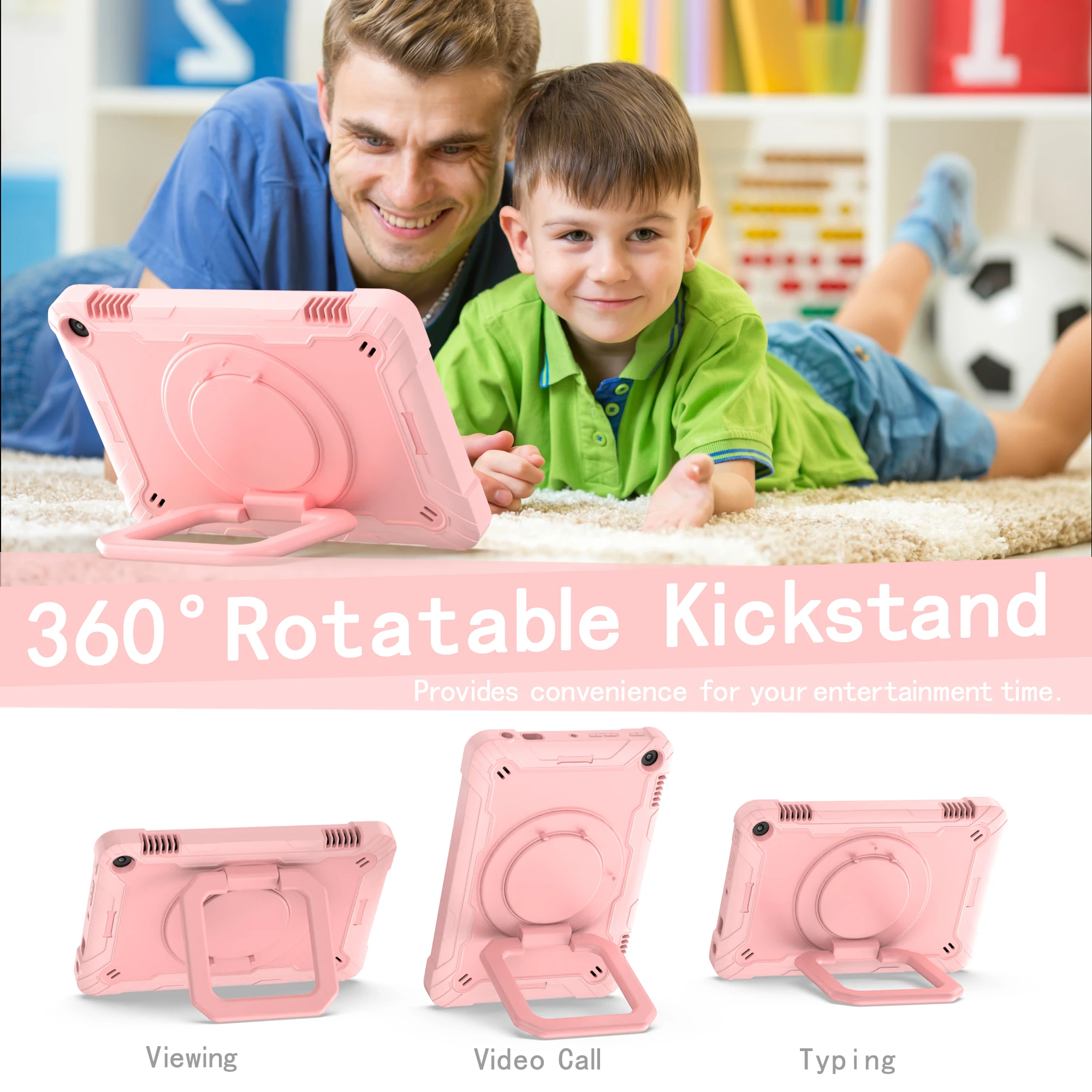 Для Amazon Fire 7 2022 12-й 7-дюймовый HD8 плюс 8-дюймовый прочный противоударный защитный