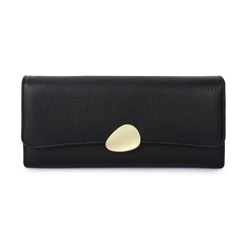Leather Wallet for Women Pebble Grain Long Trifold Fashion Handbag Large Capacity Coin Purse Phone Bag Multi-Cards Holder Gift