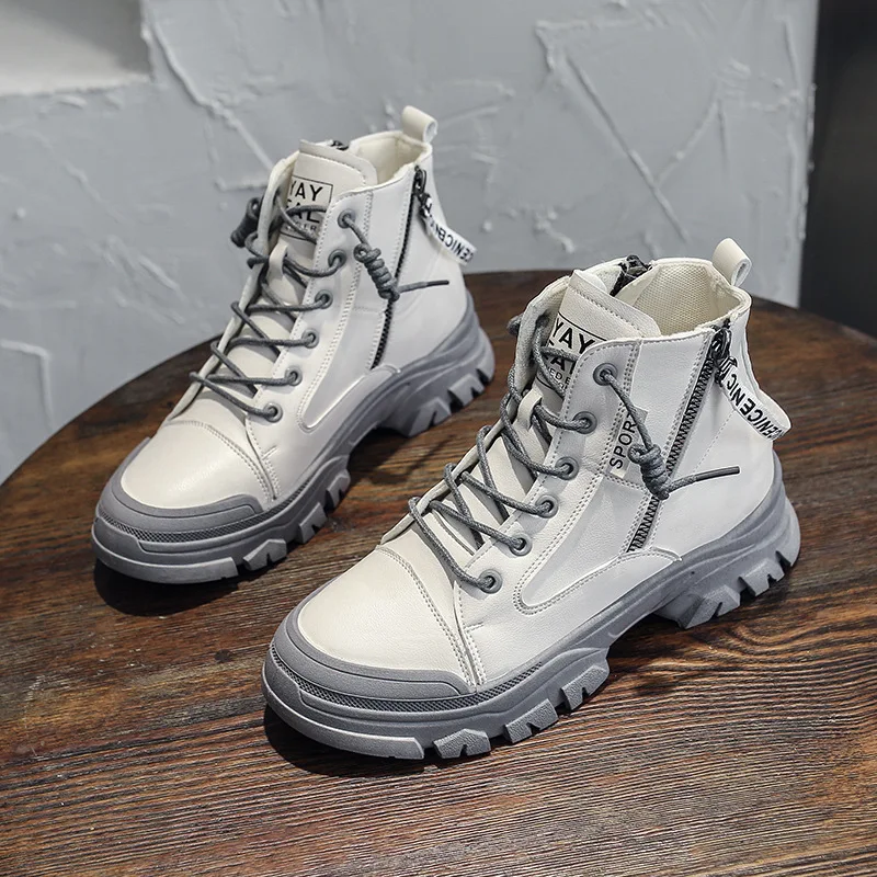 

Женские ботильоны на шнуровке спереди, повседневные ботинки на платформе, с круглым носком, осень 2023