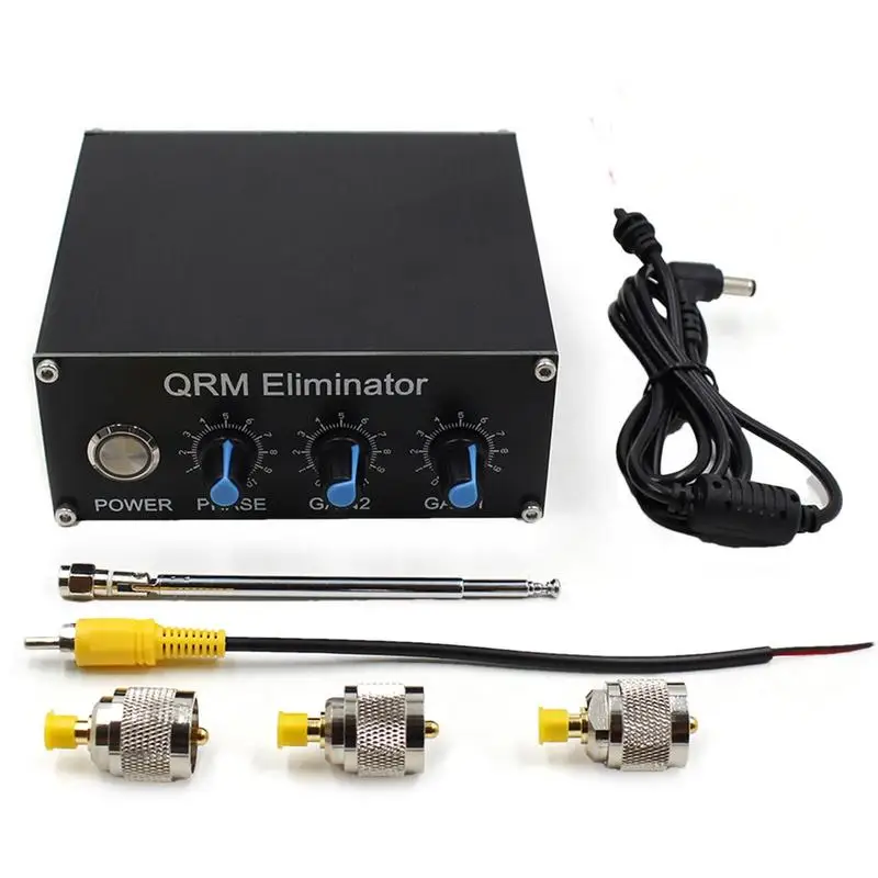 

QRM Eliminator X Phase 1MHz To 30MHz HF Bands QRM Signal Canceller Aluminum Alloy Built-in PTT Control Adjustable Signal