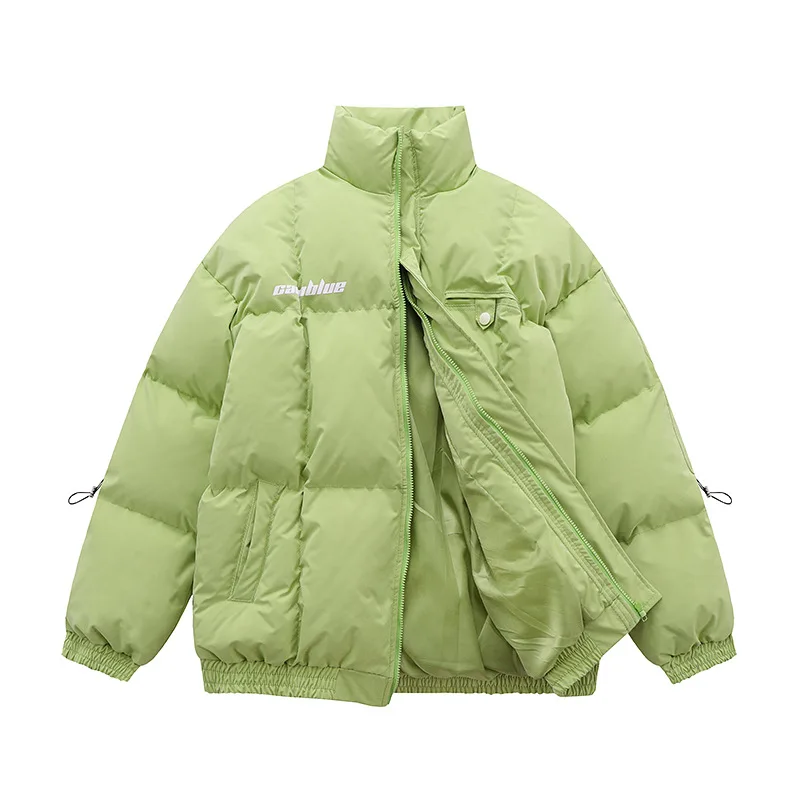 2023 Winter New Men's Casual Loose Bread Coat Women's Thickened Padded Jacket Korea Style Coats And Jackets Women Stand Collar