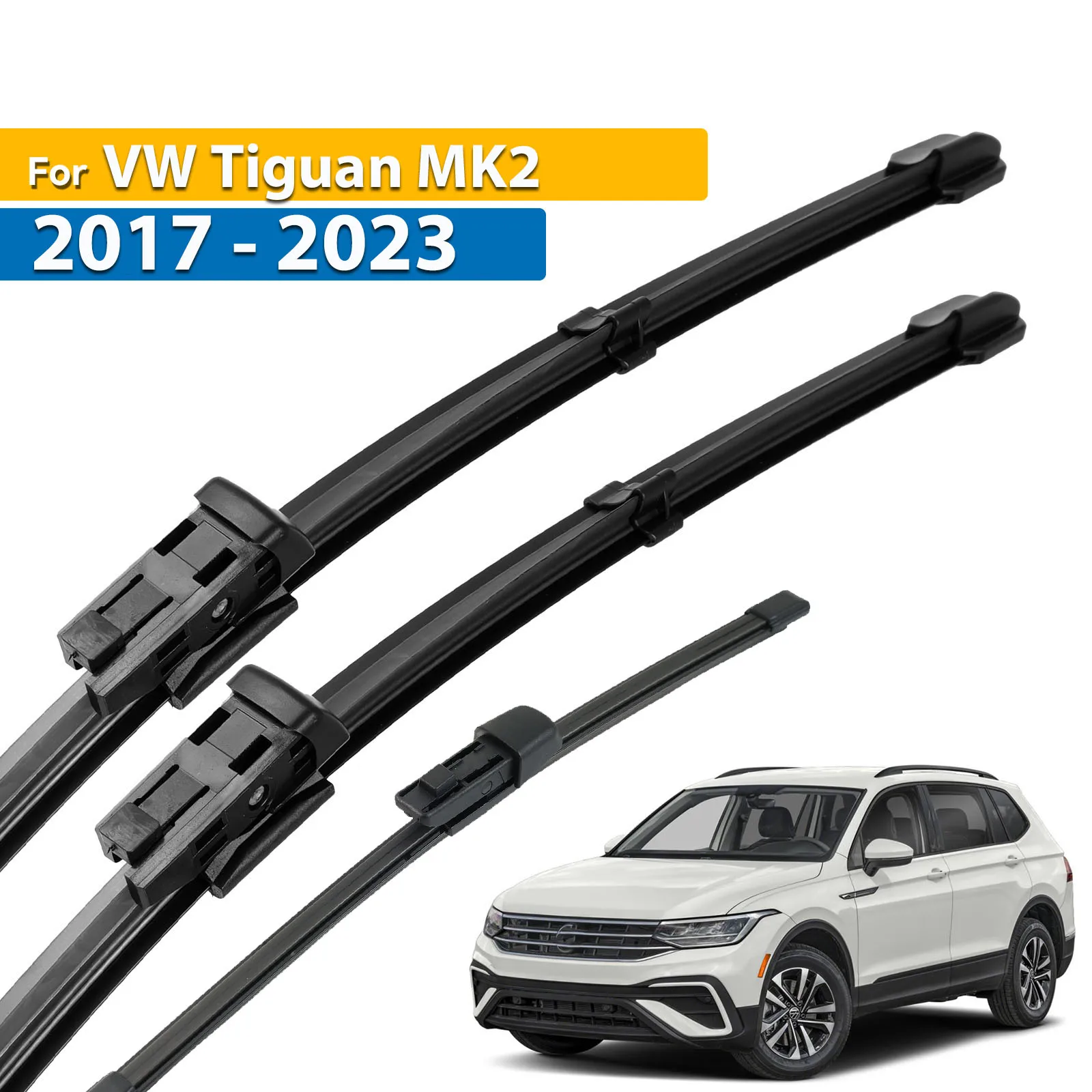 

Набор щёток стеклоочистителя Erick's LHD для VW Tiguan MK2 Фольксваген Тигуан 2017-2023, 26 + 21 + 14 дюймов