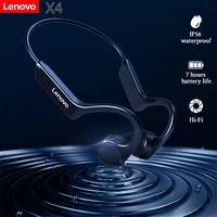 lenovo x3 prox4 bluetooth wireless headphone bone conduction earphone ear hook music sports running waterproof headset with mic