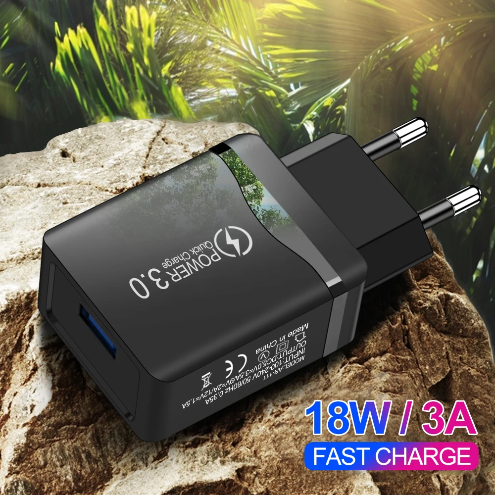 

USB Charger QC3.0 4.0 Fast Charger For iPhone Samsung Xiaomi Huawei Wall Adapter Mobile Phone Charger