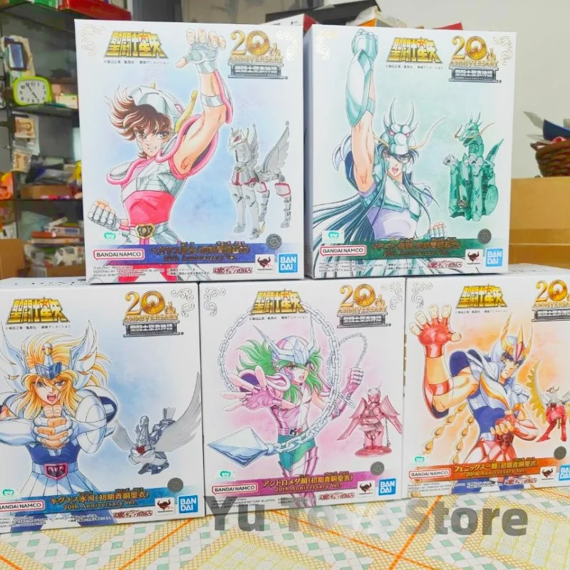 Bandai Saint Seiya 20th юбилей вер Миф Ткань Ex Shiryu Hyoga Shun Ikki Коллекционные Фигурки Модель