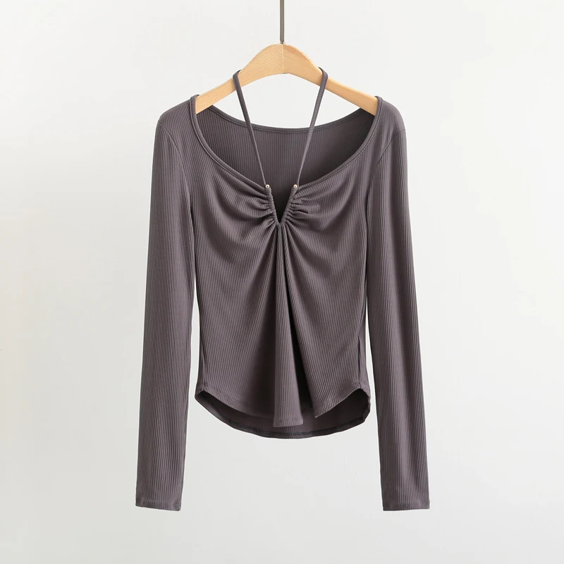 Sexy Workout Yoga Long Sleeved Shirts Women Breathable Fitness T-Shirts Lightweight Running Sport Tops