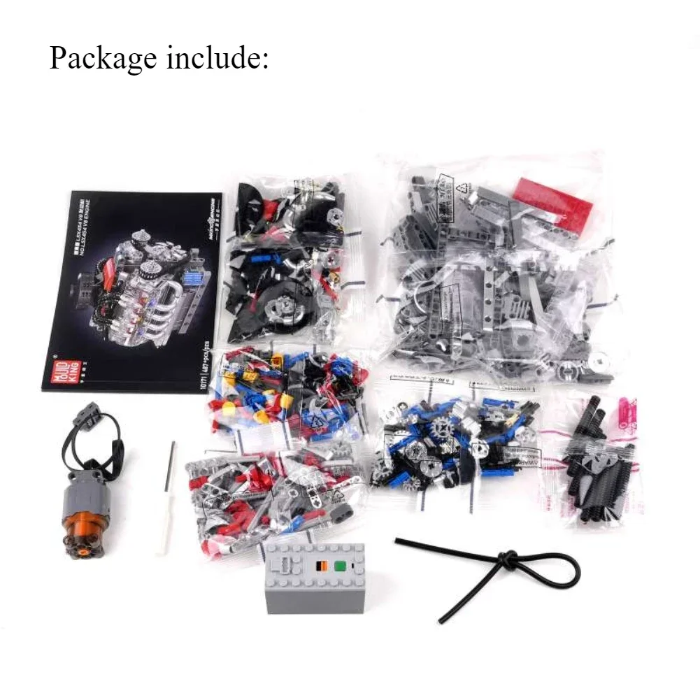 Mold King V8 Engine 10171 LSX454 Моторизованная имитационная модель Электрический привод Строительные блоки Технические автозапчасти Игрушки Подарок (art.: 3920cb9bb3ff1) - 3920cb9bb3ff1