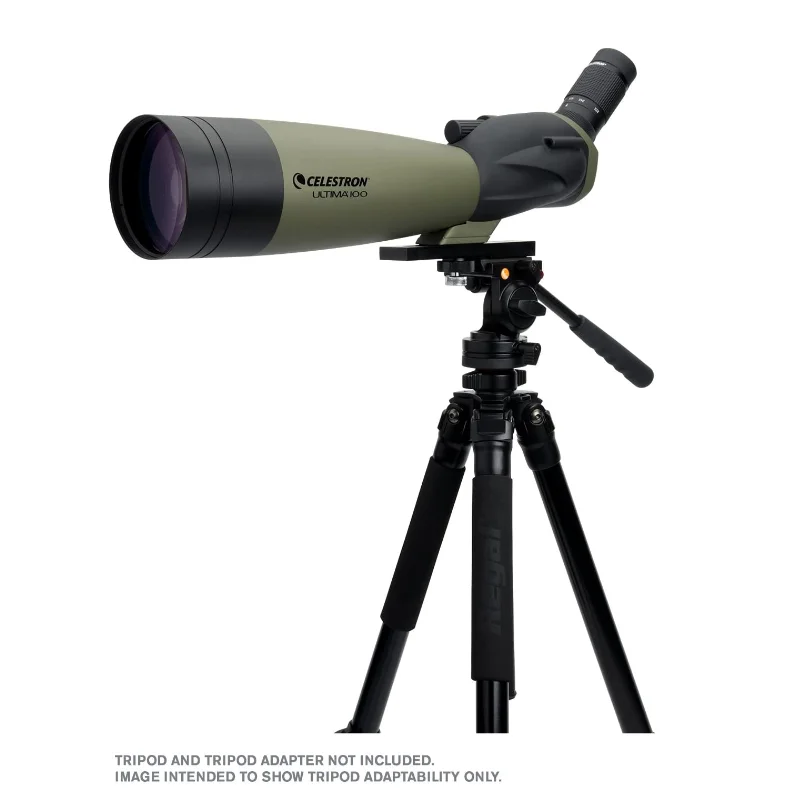 

Celestron-Ultima 100 Angled Target Shooting Spotting Scope, 22-66x Zoom Monocular, Multi-Coated Optics for Astronomy Hunting Bir