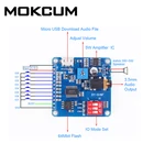 Модуль воспроизведения голоса 5 в постоянного тока, модуль MP3-плеера Arduino, Плата усилителя класса D с триггером UART IO, память 5 Вт, 8 м, карта памяти SDTF