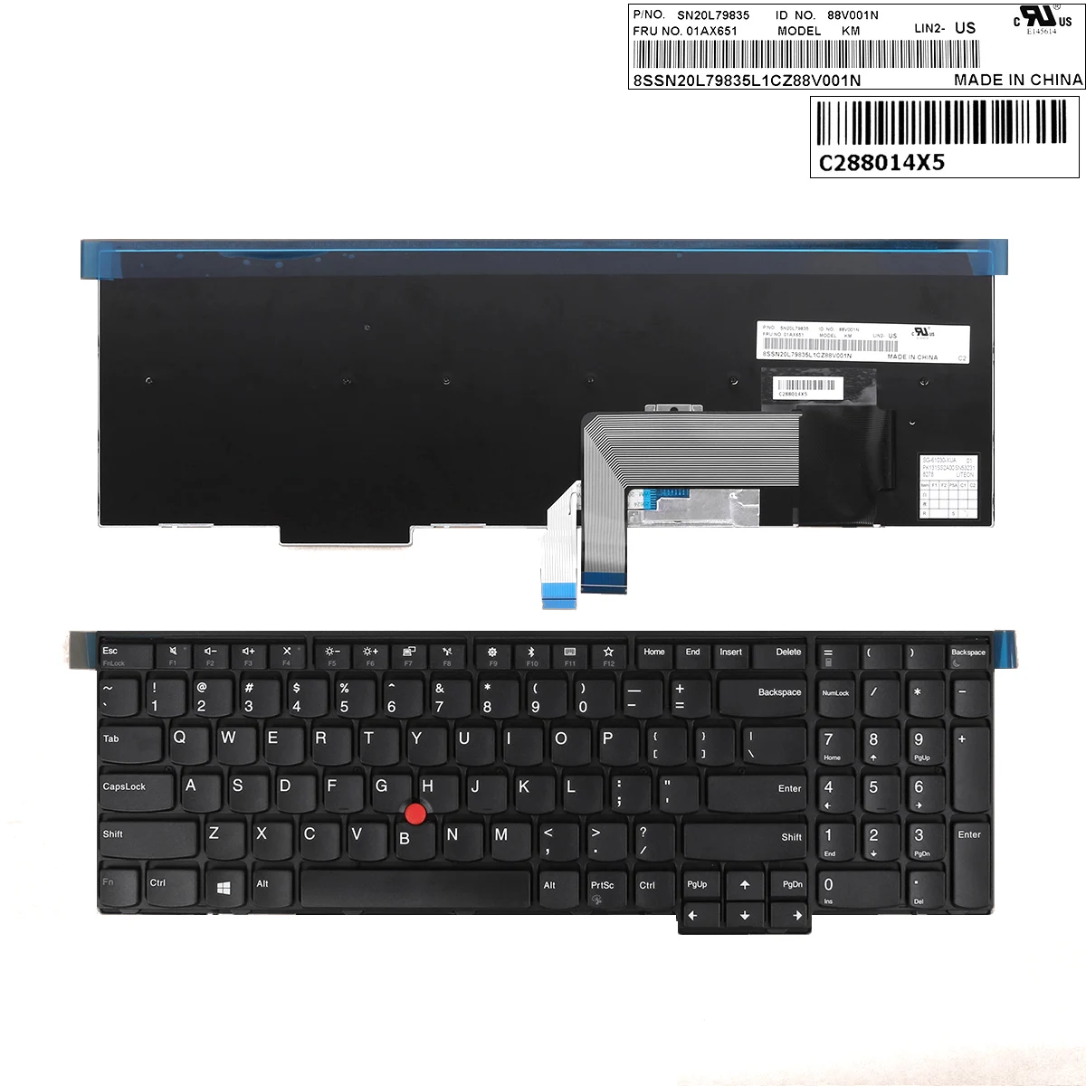 Новая Оригинальная клавиатура Siakoocty для Lenovo ThinkPad L570 15 6 US раскладка Wo/подсветка