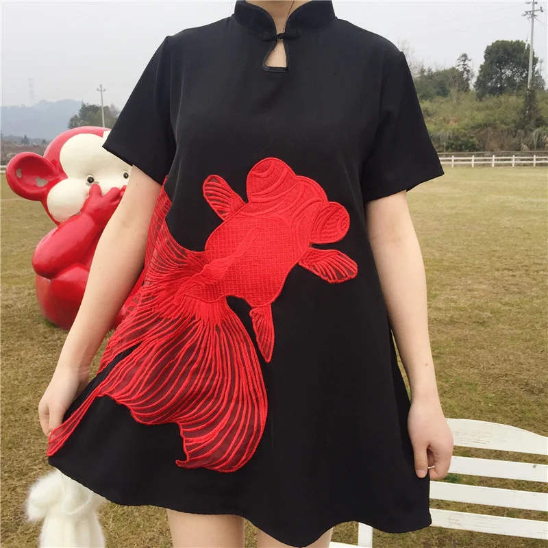

Chic Summer Harajuku style Print Sleeveless Hollow Out Mini Dress Women 2022 Fashion Vintage Loose Stand A-Line Dresses ZQ209