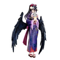 overlord 23cm albedo japan anime creative action figure toy game statue anime figure collectible model doll gift bathrobe kimono