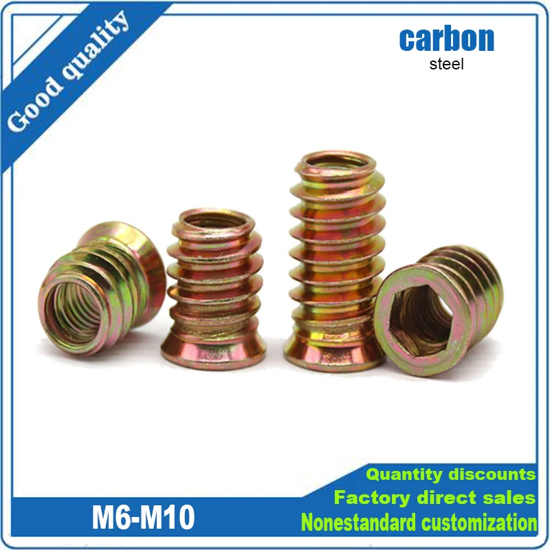 

Мебельные вставные гайки TINGGOO M6 M8 M10