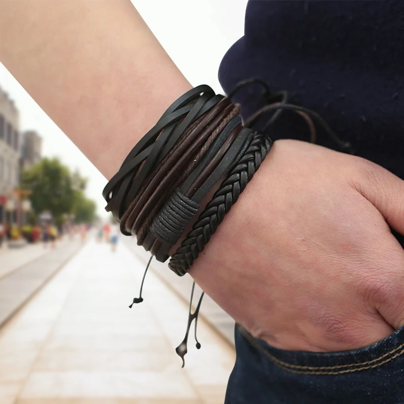 

Популярные браслеты и браслеты мужские кожаные браслеты Pulseira Masculina ювелирные изделия Шарм Bileklik Pulseiras бойфренд подруга браслет