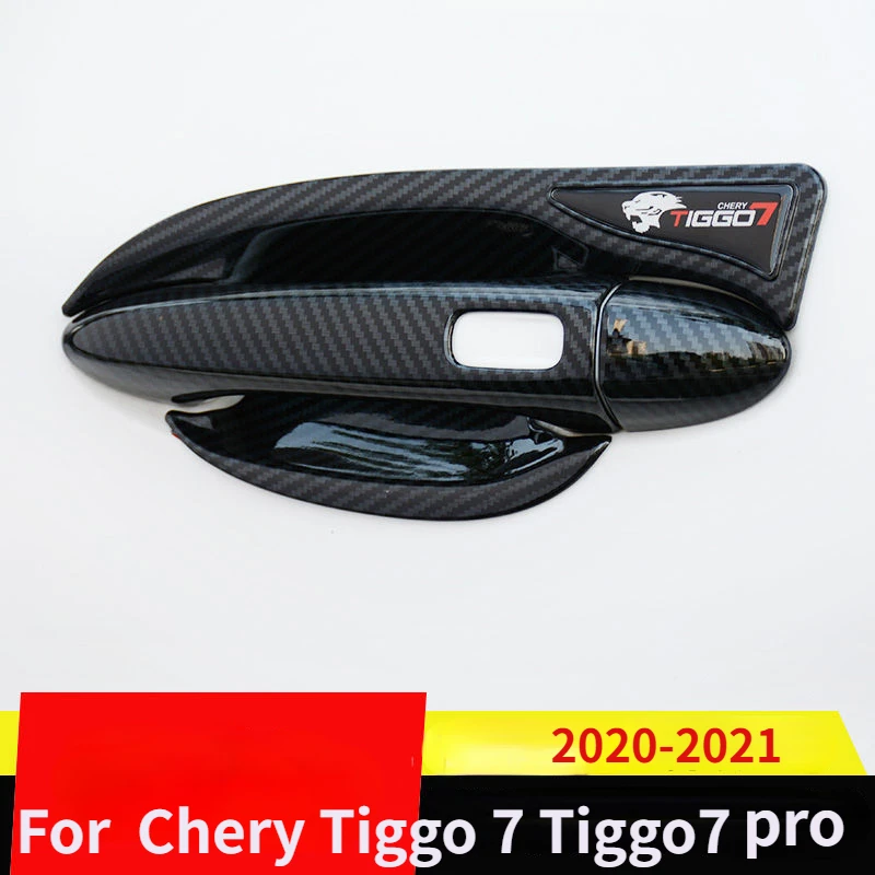 Фото Для 2020-2021 Chery Tiggo 7 Tiggo7 pro хромированная дверная ручка чаша дверная ручка защитное покрытие накладка автомобильные аксессуары №1