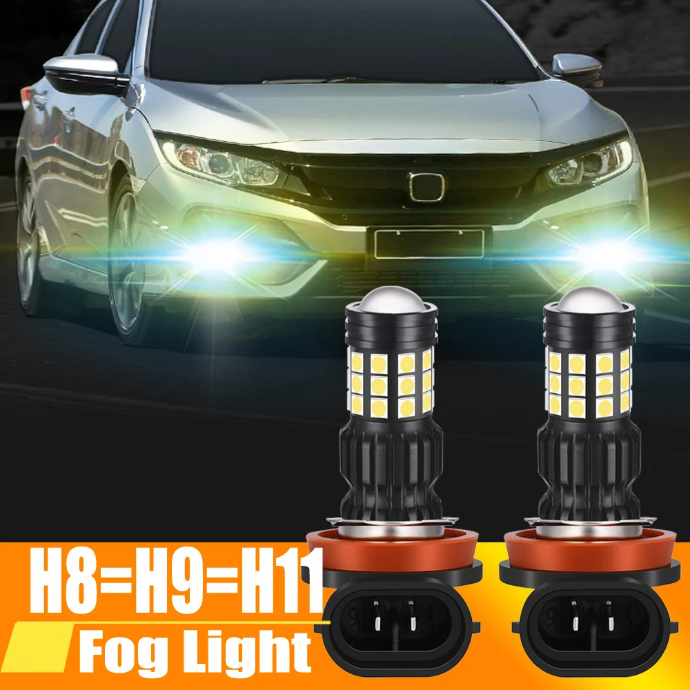 

2pcs H11 H9 H8 Canbus LED Fog Light Blub Lamp For JEEP Grand Cherokee 4 KL Compass Renegade 2014 2015 2016 2017 2018 2019 2020