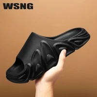 2022 mens slippers summer thick bottom indoor non slip feces sense home bathroom sandals and slippers mens shoes flip flops 45