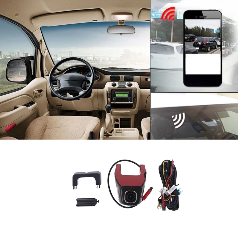 

Full for HD 1080P WIFI Car DVR Dash Cam Night for VISION Car Camera Decor 170 De