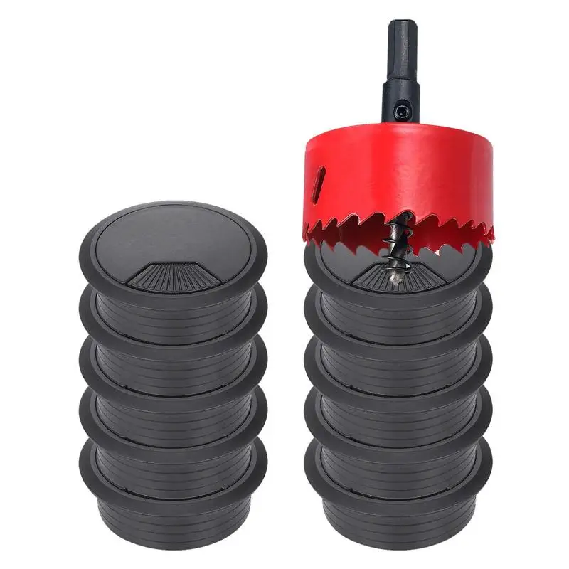 

10 шт., накладки на отверстия для кабеля, для рабочего стола