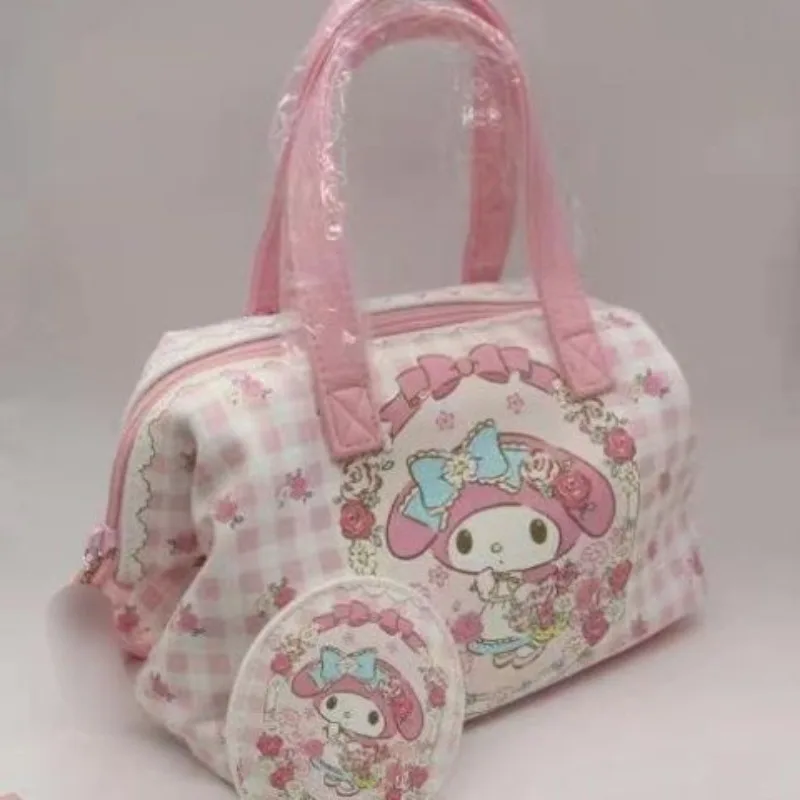 

Kawaii Sanrio Anime My Melody Lovely Cosmetic Bag Cute Cartoon Girly Heart Waterproof Handbag Cute Things for Girls